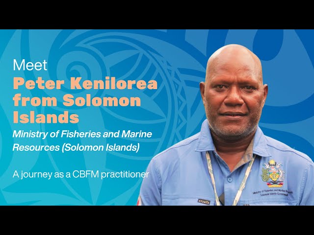 CBFM practitioners | Peter, bringing sea cucumbers, trochus, and clams back