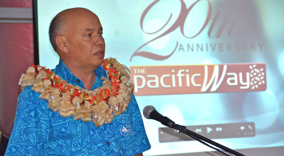The Pacific Way 20th anniversary celebration in September 2015, with our Director-General, Colin Tukuitonga
