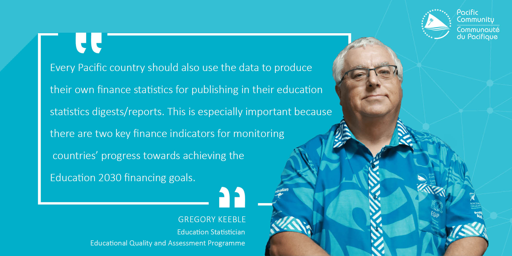 Gregory Keeble, Education Statistician, EQAP, SPC