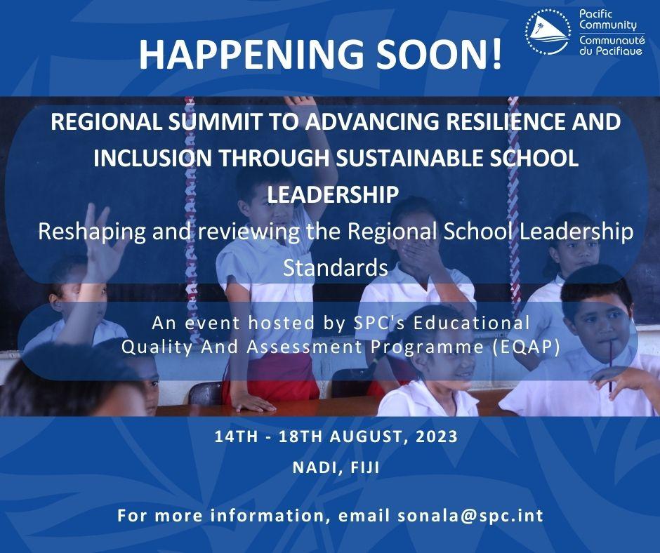 Regional Summit EQAP SPC