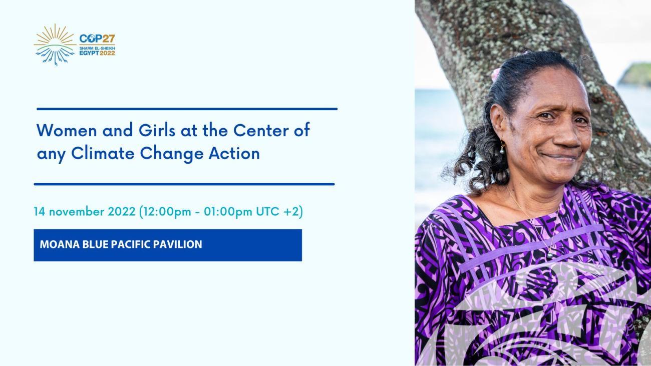 Women and Girls at the Center of any Climate Change Action