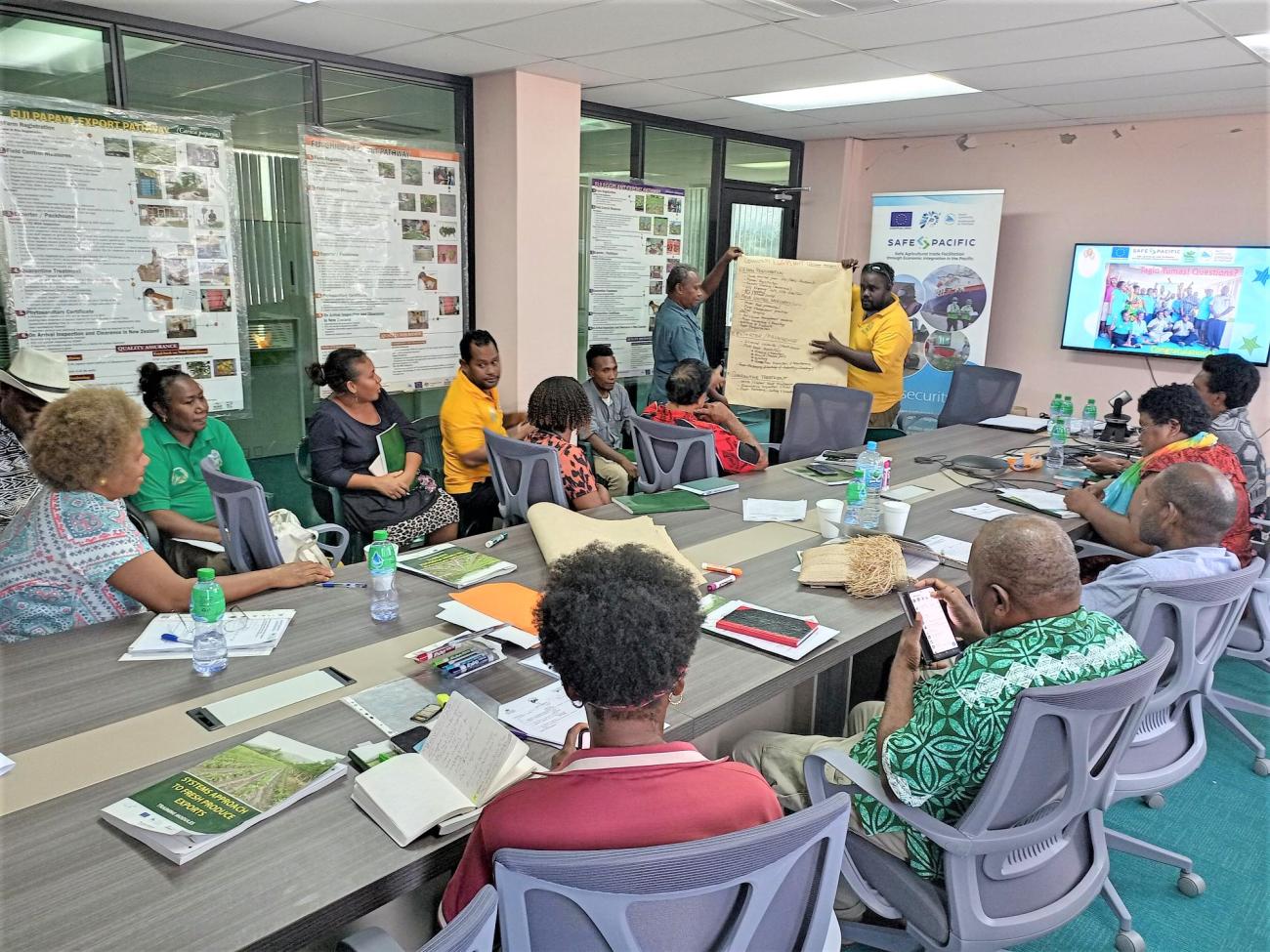 biosecurity training in the Solomon Islands