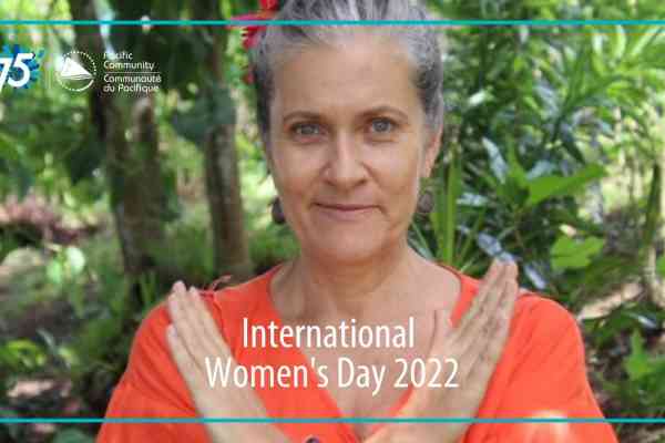 Karen Mapusua SPC Pacific Community - International Womens day 2022