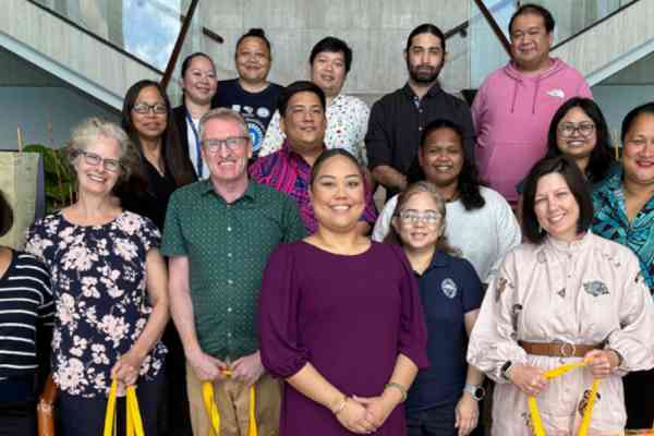 SPC's Jeff Montgomery (green shirt) with North Pacific medical practitioners in Guam