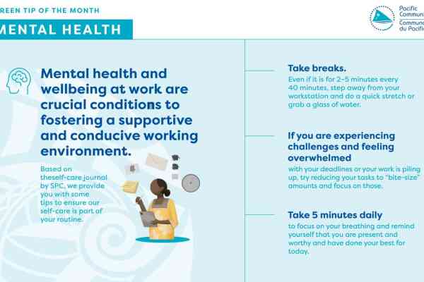 Mental health and wellbeing at work are crucial conditions to fostering a supportive and conducive working environment