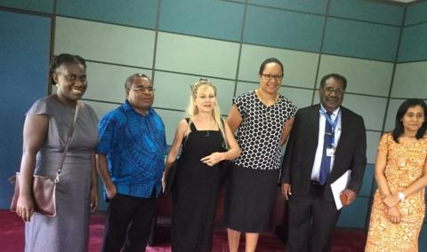 Papua New Guinea meeting with Mia Rimon, SPC Regional Director for Melanesia