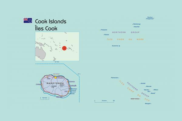 Cook Islands map