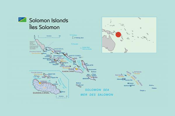 Carte des Îles Salomon