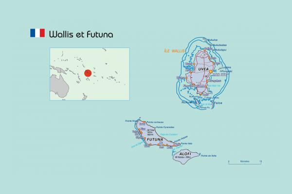 Carte de Wallis et Futuna